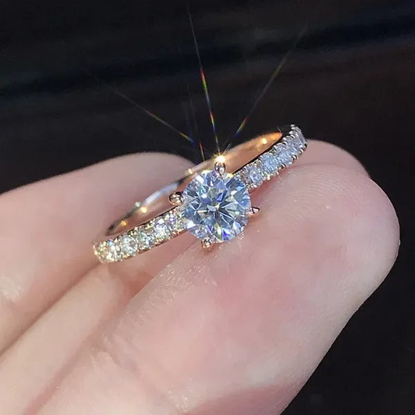 Elegant Shiny Crystal Ring